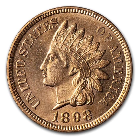 1898 Indian Head Cent BU (Red) 1898 Indian Head Cent BU (Red)