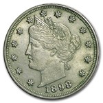 1898 Liberty Head V Nickel AU
