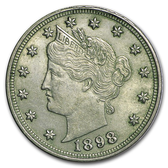 1898 Liberty Head V Nickel AU 1898 Liberty Head V Nickel AU
