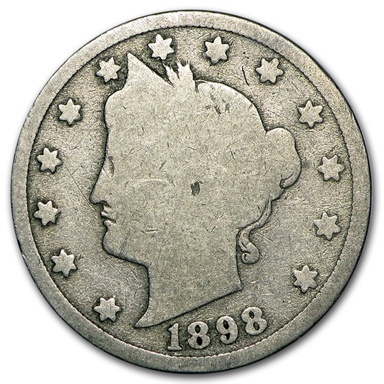 1898 Liberty Head V Nickel Good+