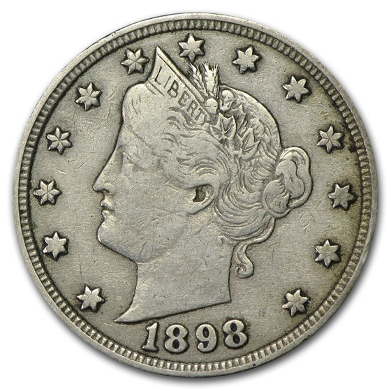 1898 Liberty Head V Nickel VF 1898 Liberty Head V Nickel VF