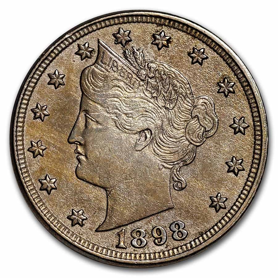 1898 Liberty Head V Nickel XF