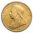 1898-M Australia Gold Sovereign Victoria Veiled Head MS-61 PCGS