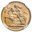 1898-M Australia Gold Sovereign Victoria Veiled Head MS-62 NGC
