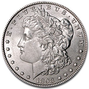 1898 Morgan Dollar AU 1898 Morgan Dollar AU