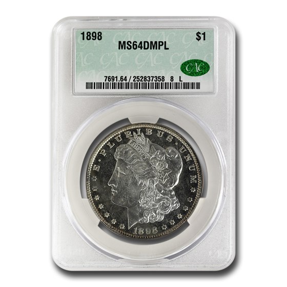 1898 Morgan Dollar DMPL MS-64 CACG 1898 Morgan Dollar DMPL MS-64 CACG