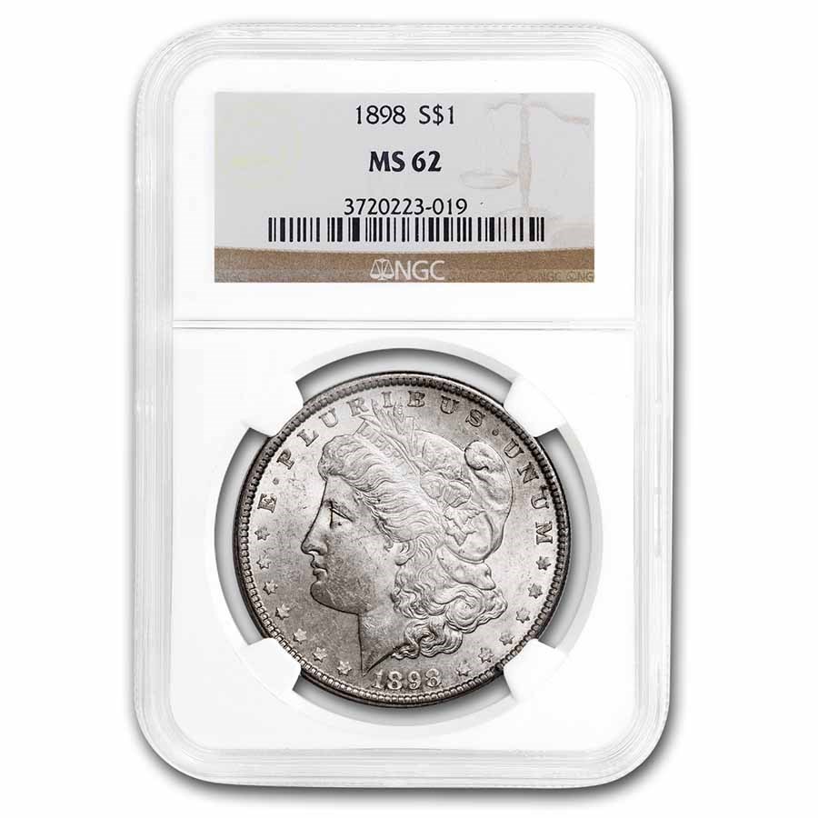 1898 Morgan Dollar MS-62 NGC