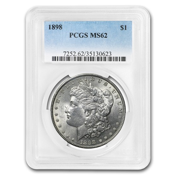 1898 Morgan Dollar MS-62 PCGS 1898 Morgan Dollar MS-62 PCGS