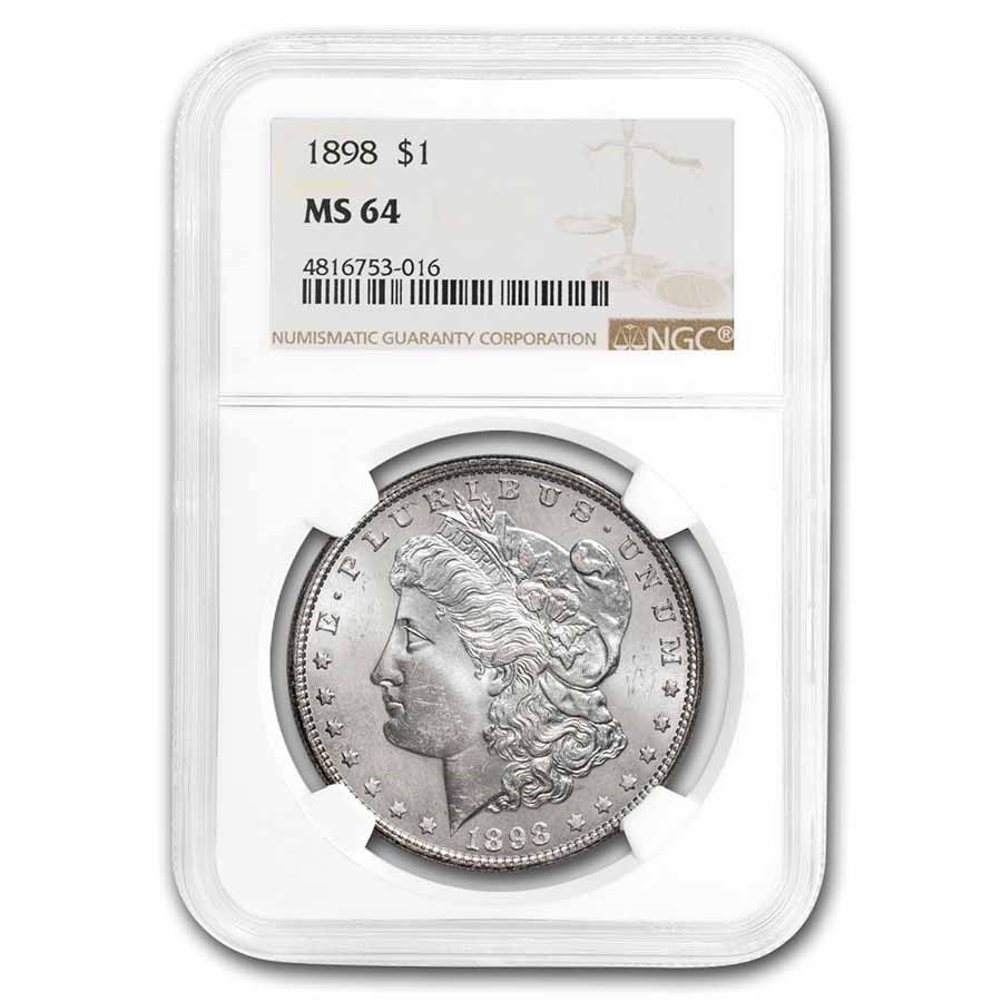 1898 Morgan Dollar MS-64 NGC