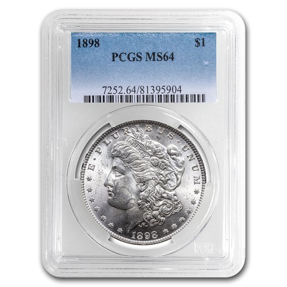1898 Morgan Dollar MS-64 PCGS 1898 Morgan Dollar MS-64 PCGS