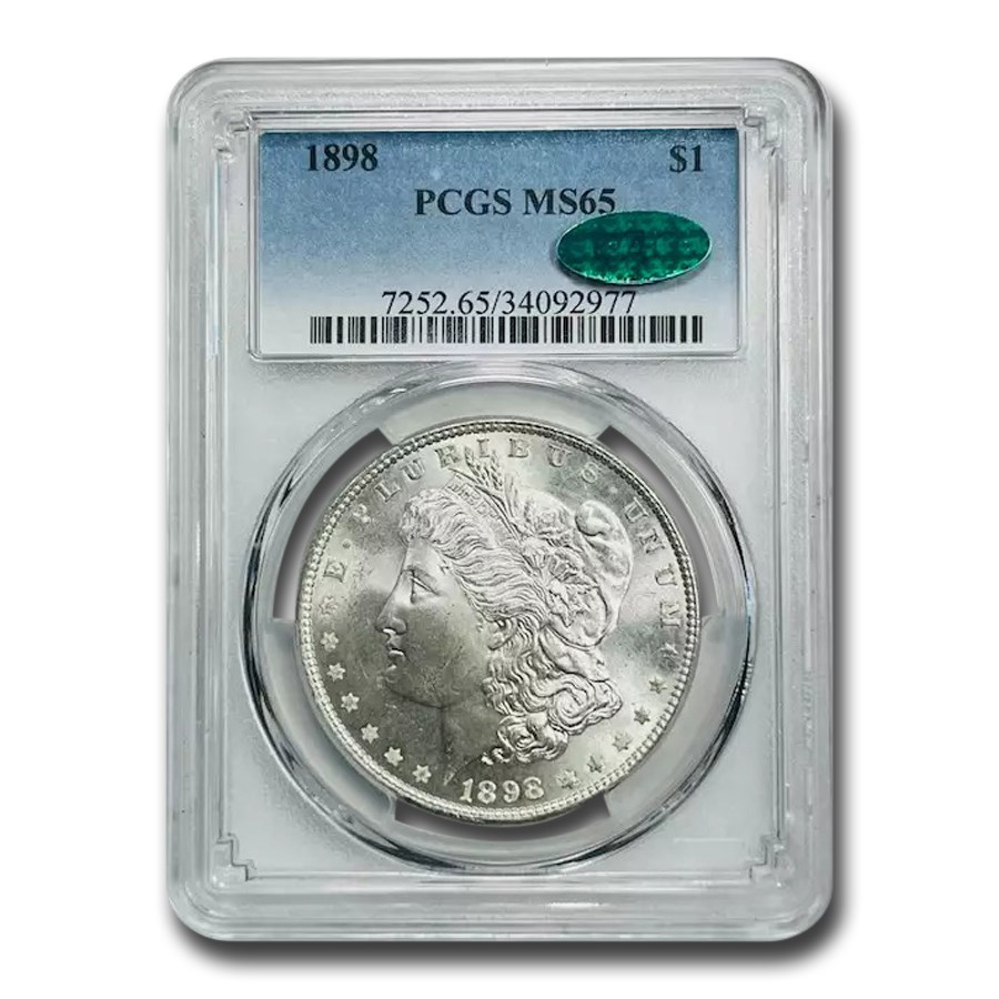 1898 Morgan Dollar MS-65 PCGS CAC