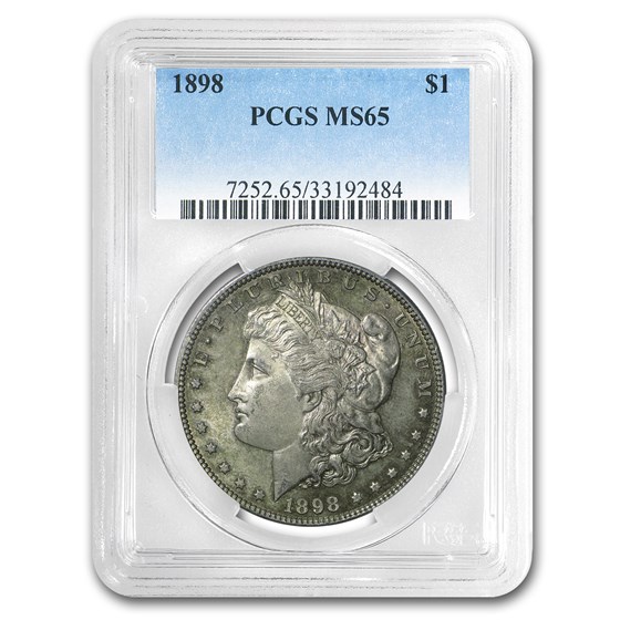 1898 Morgan Dollar MS-65 PCGS (Obv & Rev Toning) 1898 Morgan Dollar MS-65 PCGS (Obv & Rev Toning)