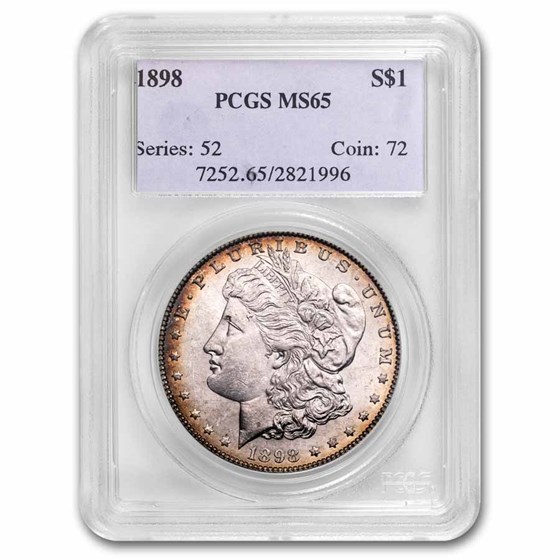 1898 Morgan Dollar MS-65 PCGS 1898 Morgan Dollar MS-65 PCGS