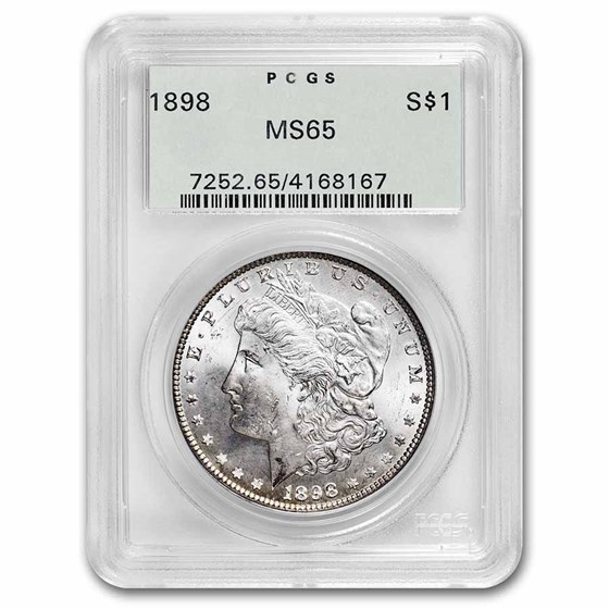 1898 Morgan Dollar MS-65 PCGS 1898 Morgan Dollar MS-65 PCGS