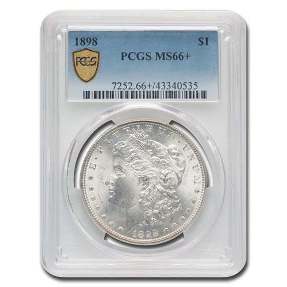 1898 Morgan Dollar MS-66+ PCGS 1898 Morgan Dollar MS-66+ PCGS