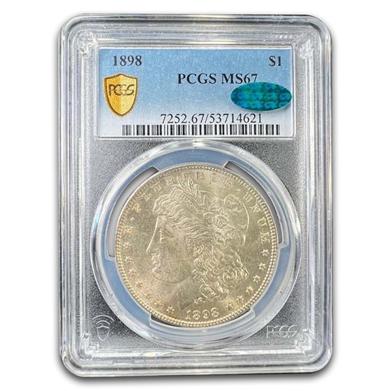 1898 Morgan Dollar MS-67 PCGS CAC