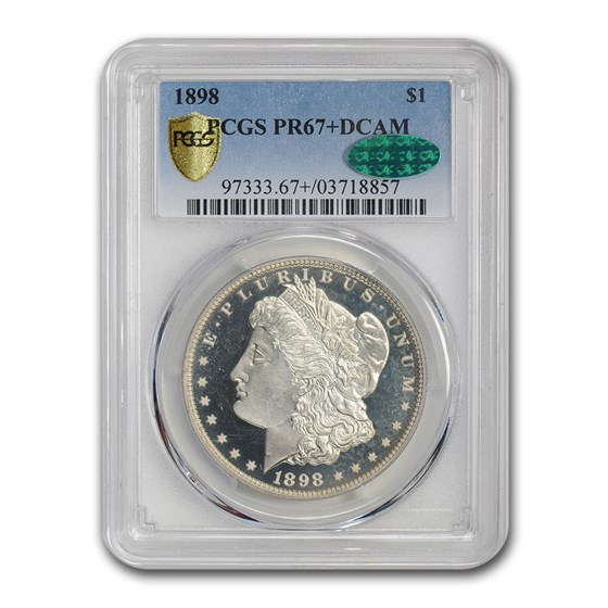 1898 Morgan Dollar PR-67+ DCAM PCGS CAC 1898 Morgan Dollar PR-67+ DCAM PCGS CAC