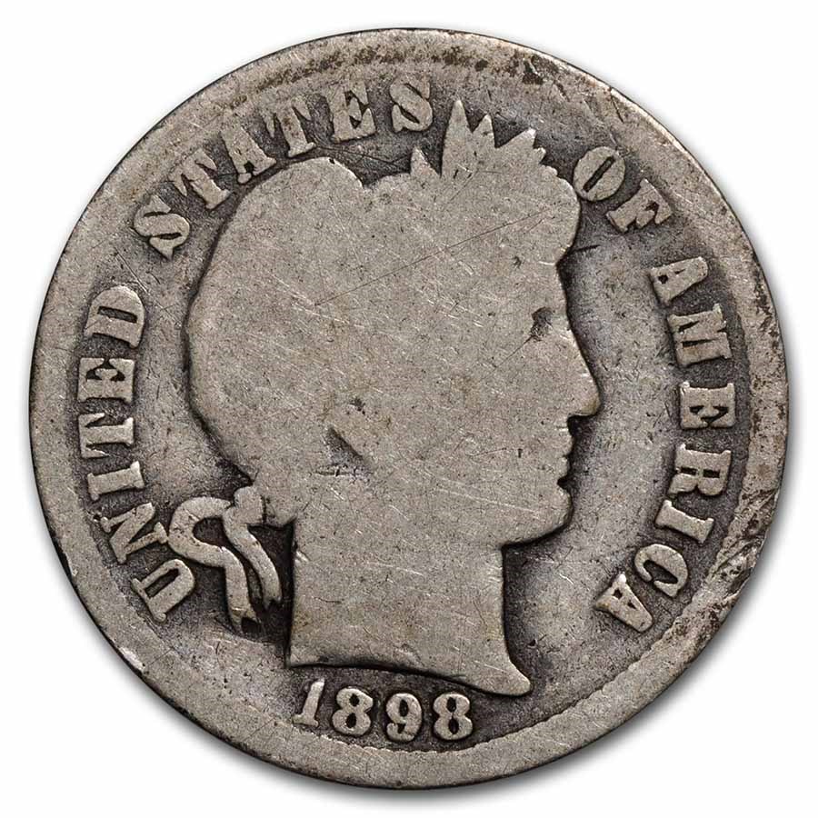 1898-O Barber Dime AG