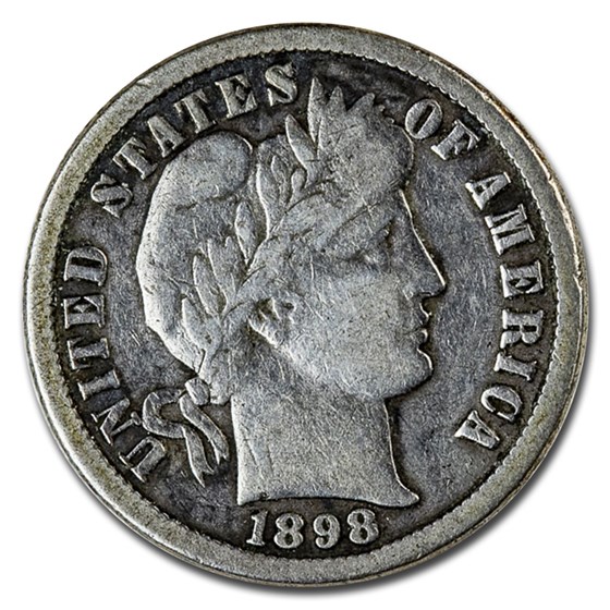 1898-O Barber Dime VG 1898-O Barber Dime VG