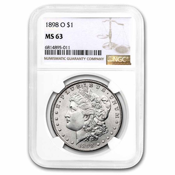 1898-O Morgan Dollar MS-63 NGC 1898-O Morgan Dollar MS-63 NGC