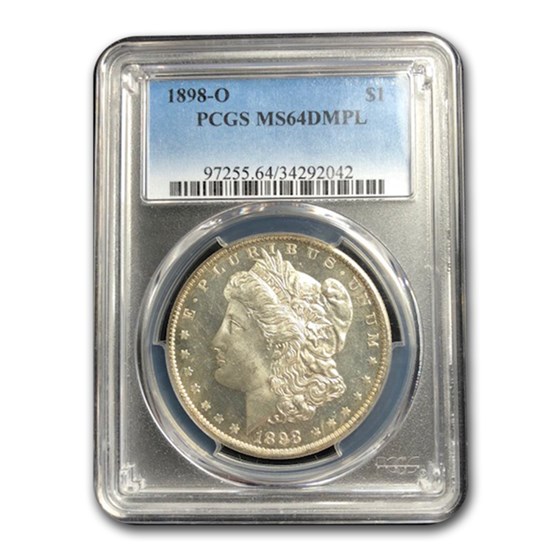 1898-O Morgan Dollar MS-64 DMPL PCGS 1898-O Morgan Dollar MS-64 DMPL PCGS