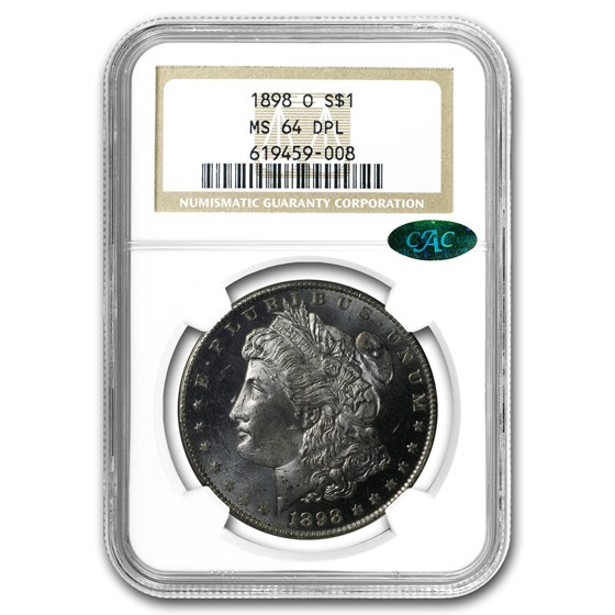 1898-O Morgan Dollar MS-64 DPL NGC CAC 1898-O Morgan Dollar MS-64 DPL NGC CAC