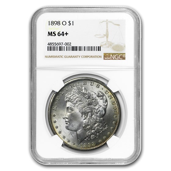 1898-O Morgan Dollar MS-64+ NGC (Obv & Rev Toning) 1898-O Morgan Dollar MS-64+ NGC (Obv & Rev Toning)