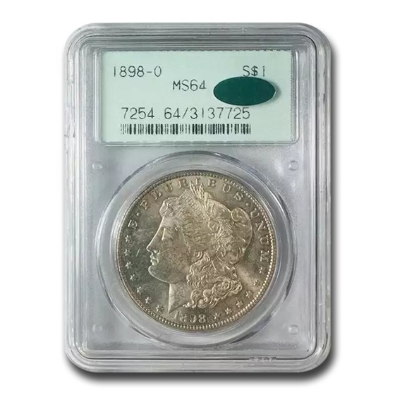 1898-O Morgan Dollar MS-64 PCGS CAC 1898-O Morgan Dollar MS-64 PCGS CAC