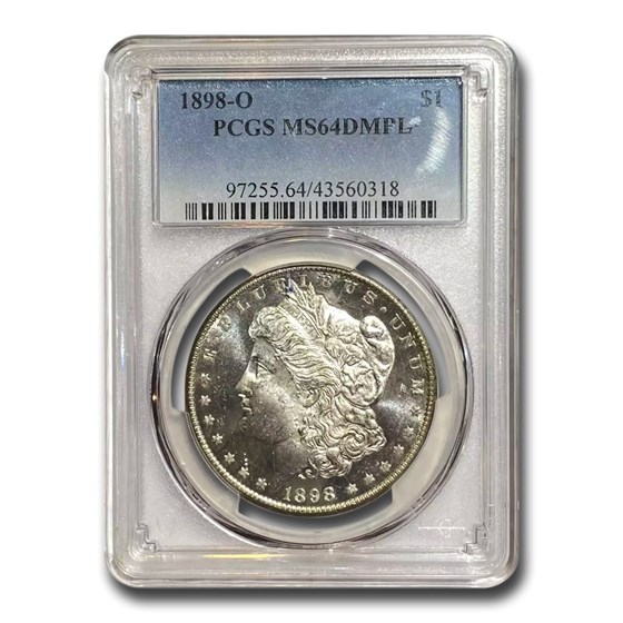 1898-O Morgan Dollar MS-64 PCGS DMPL 1898-O Morgan Dollar MS-64 PCGS DMPL