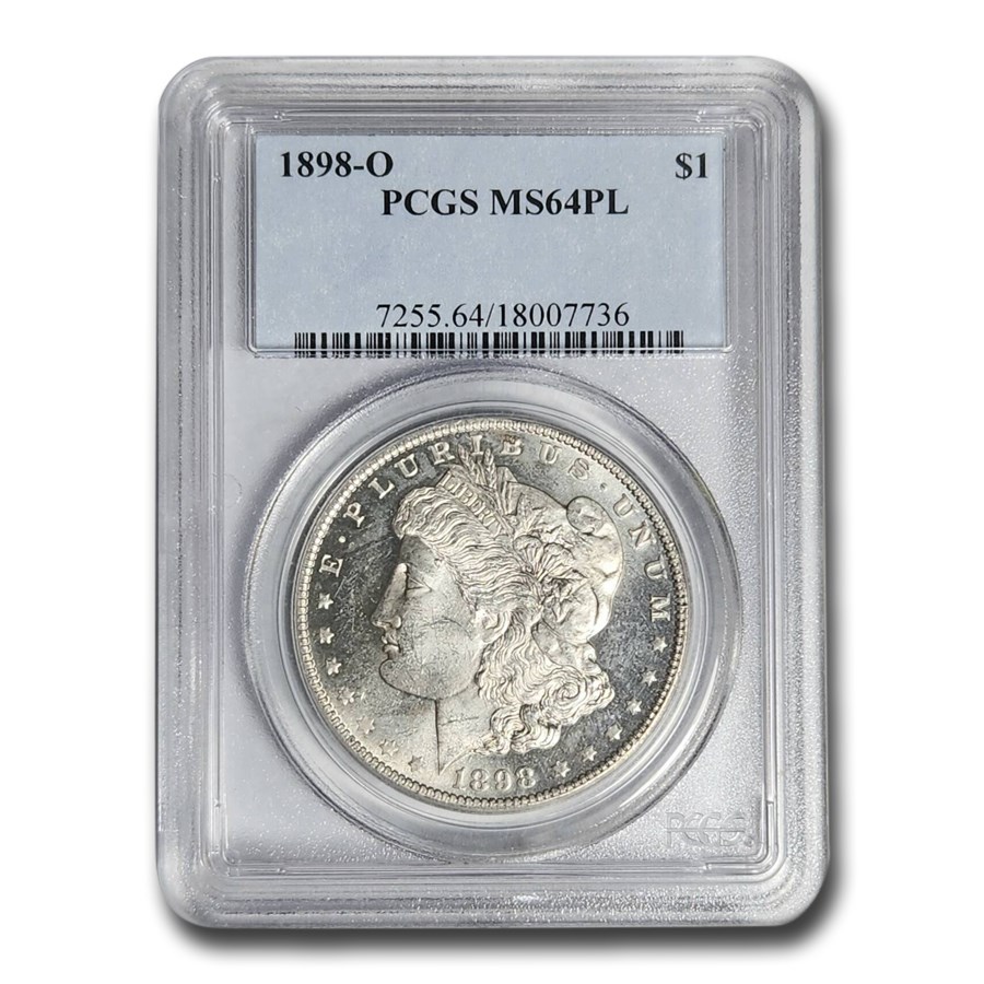 1898-O Morgan Dollar MS-64 PL PCGS