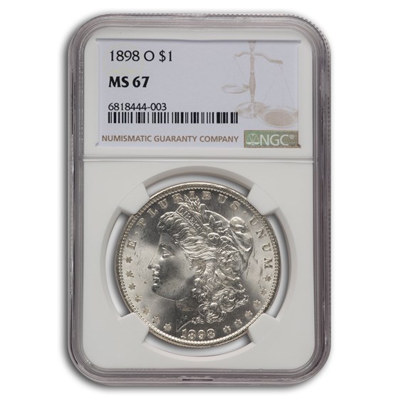 1898-O Morgan Dollar MS-67 NGC 1898-O Morgan Dollar MS-67 NGC