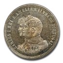 1898 Portugal Silver 500 Reis MS-62 PCGS