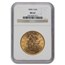 1898-S $20 Liberty Gold Double Eagle MS-62 NGC