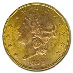 1898-S $20 Liberty Gold Double Eagle MS-63 PCGS CAC