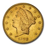 1898-S $20 Liberty Gold Double Eagle MS-64 PCGS