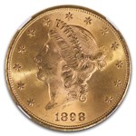 1898-S $20 Liberty Gold Double Eagle MS-65 NGC