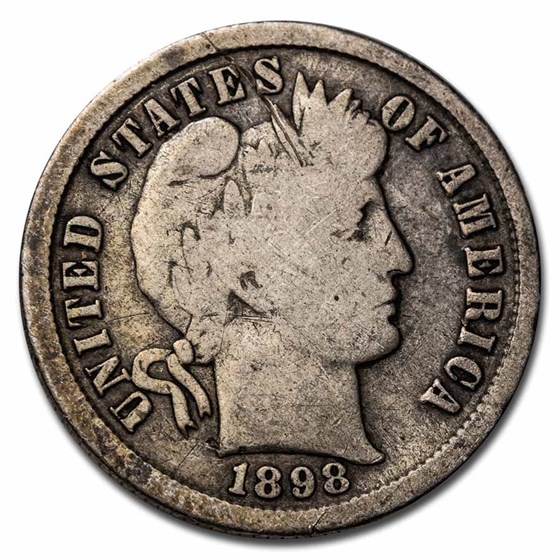 1898-S Barber Dime Good 1898-S Barber Dime Good