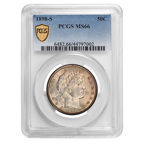 1898-S Barber Half Dollar MS-66 PCGS 1898-S Barber Half Dollar MS-66 PCGS
