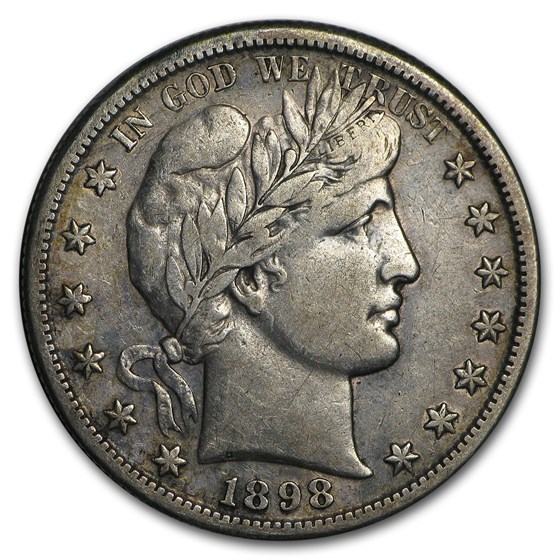 1898-S Barber Half Dollar VF 1898-S Barber Half Dollar VF
