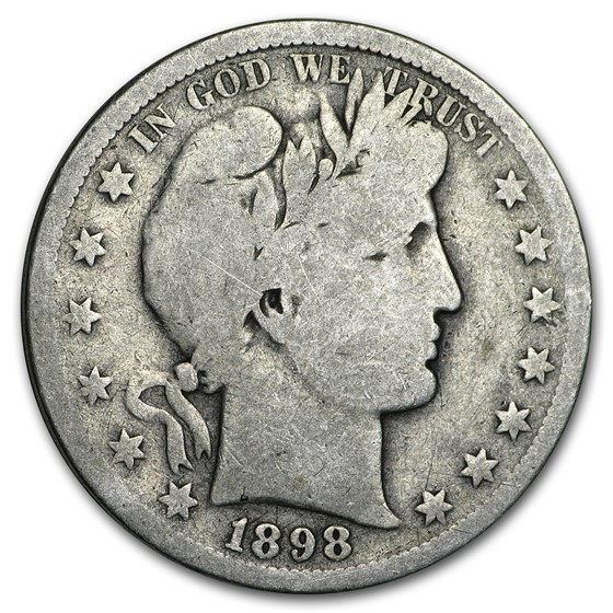 1898-S Barber Half Dollar VG 1898-S Barber Half Dollar VG