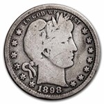 1898-S Barber Quarter VG