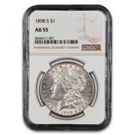 1898-S Morgan Dollar AU-55 NGC