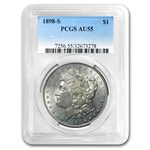 1898-S Morgan Dollar AU-55