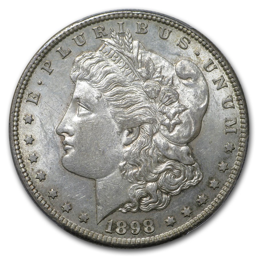 1898-S Morgan Dollar AU-58