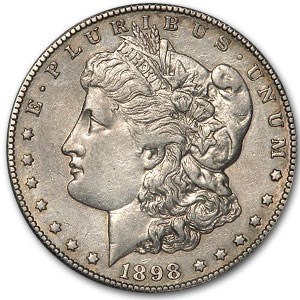 1898-S Morgan Dollar AU (Cleaned) 1898-S Morgan Dollar AU (Cleaned)