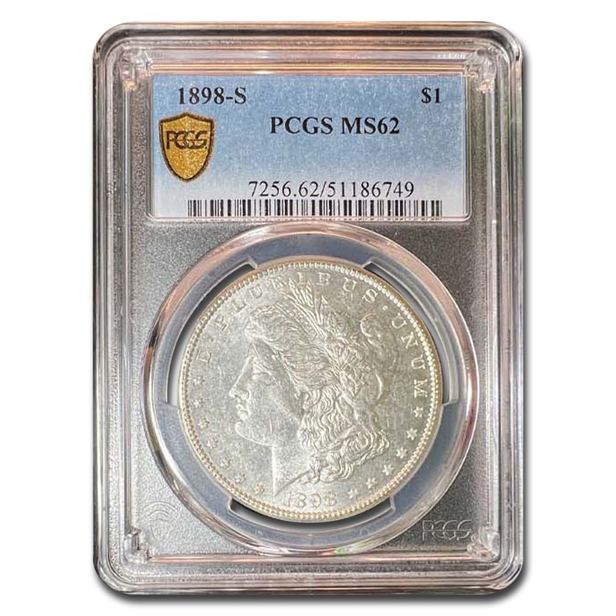 1898-S Morgan Dollar MS-62 PCGS