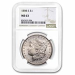 1898-S Morgan Dollar MS-63 NGC