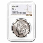 1898-S Morgan Dollar MS-64 NGC