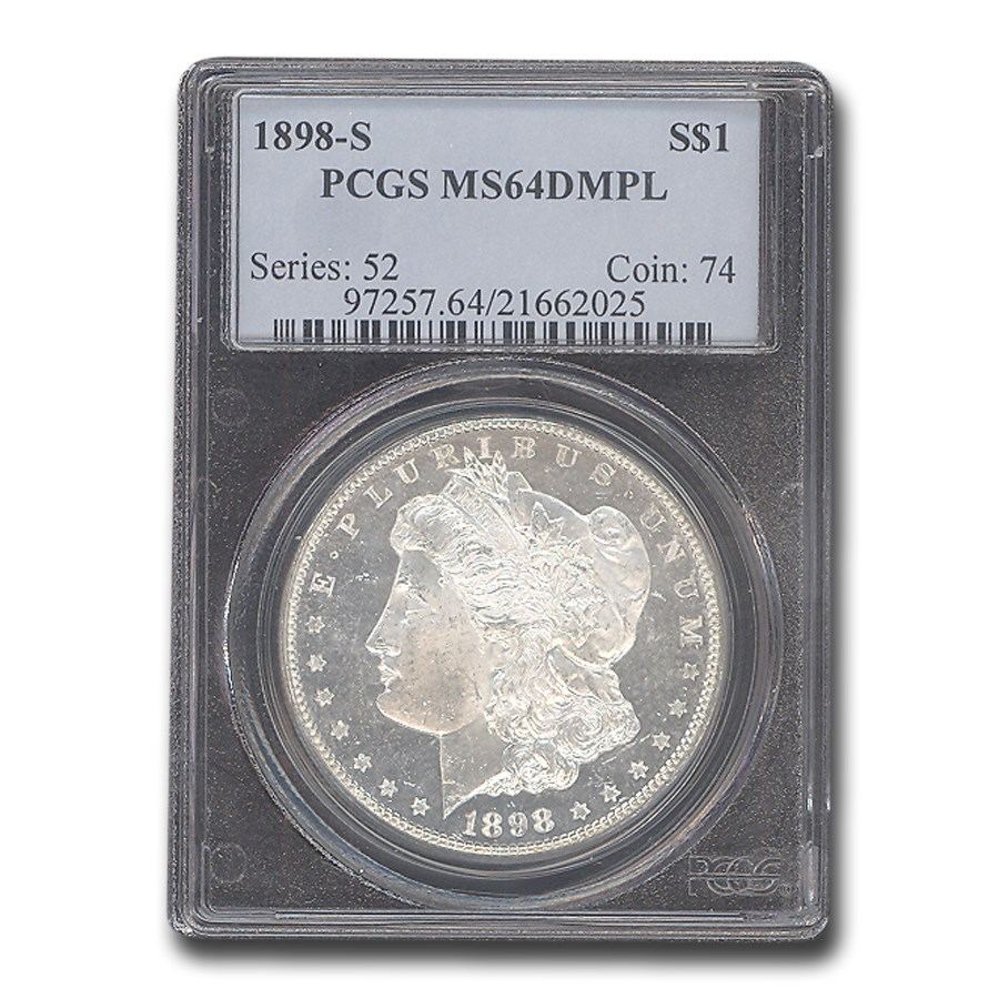 1898-S Morgan Dollar MS-64 PCGS (DMPL)