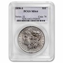 1898-S Morgan Dollar MS-64 PCGS